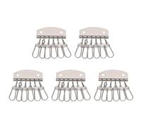 UncleS 5 Uds llavero titular con 4/6 ganchos Snorpa llaveros organizadores fila llavero organizadores para cuero