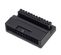 UncleS Adaptador De Corriente Eficiente ATX24Pin En Ángulo Recto para Instalaciones Compactas De Carcasas De PC Adaptador De Suministro De Placas Base Extensión De Placas Base