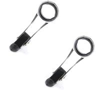 UncleS Anillos De Alambre para Caña Pescar Guía Línea Inoxidable 0 53/.7/.92 Pulgadas Diámetro Guía Plegable Superior 2 Uds.