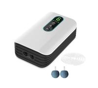 UncleS Aquarios con Alimentación USB Bombas De Oxígeno Aire Acondicionado Operaciones Silenciosas Partes Agua ABS para Hábitats Seguros Subacuáticos Oxígeno Silencioso para Peces Pescado