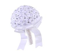 UncleS Artificial Bridal Bouquet for Proposal Wedding Ceremony and Anniversary for Beach Outdoor European Style Elegant Wedding Bouquet