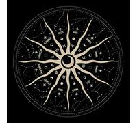 UncleS Astrología Tarots Cuadrados De Tela Péndulos Altares Adivinación Tablero Mantel para Lectores Principiantes Y Experimentados Paño Adivinación Terciopelo