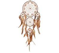 UncleS Atrapasueños hecho a mano Decoraciones de pared creativas Turquesa India Atrapasueños Retro Pluma Orament Casa Pila Natural FEADER Dream Conducir