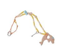 UncleS Collar de perlas de delfín inspirado vintage ligero hecho a mano para llevar todos los días, collar de delfín de libertad simbólica