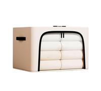 UncleS Contenedores De Almacenamiento Ropa Gran Capacidad con Marco Metal Diseños Plegables Cremalleras Ventana Transparentes Y Asas Fuertes Utilizan Almacenamiento para Ahorrar Espacio