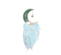 UncleS Cristales Stone Dream Net Moon Forma Plumas hechas a mano atrapasueños Tapices de pared Decoración del hogar Decoración del hogar
