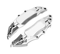 UncleS Cubiertas De Pinza De Freno De Aleación De Aluminio Plata 42x65x240 Mm para Llantas Originales De 16-17" Accesorios De Pinza De Freno Universales