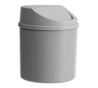 UncleS Desktop Waste Bin with Swing Lid Small Trash Can Plastic Dustbin Garbage Container for Bedroom Living Room Home Office PP Swing Top Trash Can
