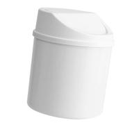 UncleS Desktop Waste Bin with Swing Lid Small Trash Can Plastic Dustbin Garbage Container for Bedroom Living Room Home Office PP Swing Top Trash Can