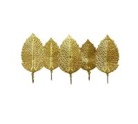 UncleS Elegant Gold Leaf Iron Wall Hook For Entryway Bedroom Storage Key Coat Hanger Practical Home Organization Tool Rusts Resistant Bathroom Hook