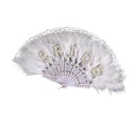 UncleS Elegant Lace Feathered Fan Cooling Lace Fans For Bridal Wedding Photography Accessories and Cooling Decoration Bridal Accessories