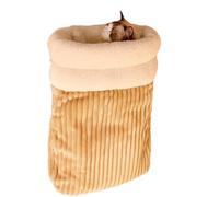 UncleS Forro de felpa para gatos, cama de dormir para invierno, clima frío, cojín de forro polar cálido, retiro de descanso para mascotas pequeñas, relajación, nido de gatos cálidos