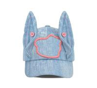 UncleS Gorras de béisbol de tela de moda con diseño de oreja Doberman para adolescentes, niñas y mujeres, accesorio para la cabeza popular, accesorios modernos para la cabeza