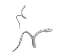 UncleS Juego de pulsera y anillos abiertos de serpiente de moda para uso diario, pulsera de serpiente, anillos de apertura, textura de hierro para uso diario, como se muestra, Hierro