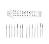 UncleS Kits de reparación de relojes portátiles, placa de tornillo y grifos para roscado de precisión, accesorios de roscado y roscado, herramienta manual para relojero, placa de tornillo y juego de