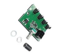 UncleS Placa Controladora De Motor Velocidad Ventilador 6 Pines A 3 Y 4 con Perilla Módulo Regulador Equipo Eléctrico 4/8 Canales para Adaptador Ventilador Placa Base PC