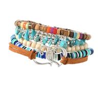 UncleS Pulsera Bohemia De Cuentas Natural con Acento para Mujeres Estilos Joyería Accesorios Muñeca Pulsera con Dijes Amor Hecha A Mano