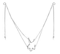 UncleS Punk Styles Fluid Face Jewelry Mask for Fashion Enthusiasts Halloween Ornament for Trendy Youth and Party Enthusiasts Punk Culture Accessory