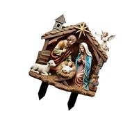 UncleS Rústico Estilo Sagrada Familia Natividad Estatua José Y Marys Jesuses Inicio Figuras Decoraciones de Navidad Mujeres Hombres José Y Marys Jesús Estatua