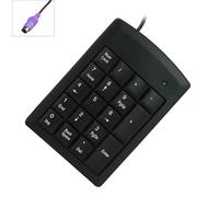 UncleS Wireds Number Pad 18 Key Backspaces Function PS2s USB Numerics Keyboards For Computer Data Entry Tasks Nonslip Base Keyboards
