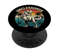 Unclesaurus T-Rex Divertido Juego de Palabras con Dinosaurios, Mejor tío PopSockets PopGrip Adhesivo