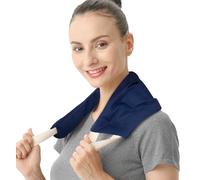 uncn Cojín de cuello largo Cervical Micro Onda,núcleos cerezas | Bolsa de agua caliente para microondas, núcleos cerezos, gran bolsillo térmico para el hombro y la espalda, vientre