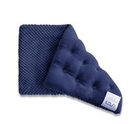 uncn Cojín de huesos de cereza para microondas, 40 x 24 cm, grande, con funda exterior extraíble y lavable, color azul oscuro