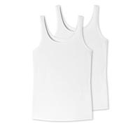 Uncover by Schiesser 2PACK Trägertop Ropa Interior, Weiss, S para Mujer