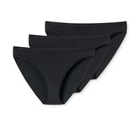 Uncover by Schiesser 3 Slip Tai Ropa Interior, Negro, S (Pack de 3) para Mujer