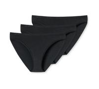 Uncover by Schiesser 3 Slip Tai Ropa Interior, Negro, S (Pack de 3) para Mujer
