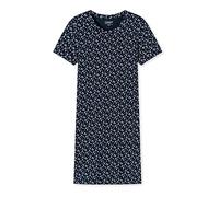 Uncover by Schiesser Nachthemd Kurzarm Camisón de Manga Corta, Dunkelblau-gem, 40 para Mujer
