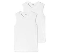 Uncover by Schiesser Pack de 2 Camisetas sin Mangas con Hombros Anchos y Cuello Redondo-algodón Ropa Interior, Blanco, XL