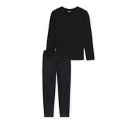 Uncover by Schiesser Schlafanzug Lang, Pijama Largo Hombre, Schwarz, 52