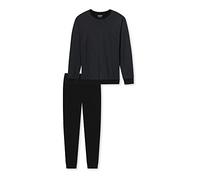 Uncover by Schiesser Schlafanzug Lang Pijama Largo, Schwarz, 56 para Hombre