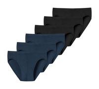 Uncover By Schiesser Slip Hombres, 6er Paquete - Algodón, Super Mini, Singl