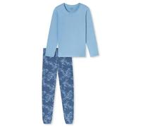 Uncover by Schiesser Uncover Nightwear Juego de Pijama, Azul Claro_182852, 50 Mujeres