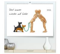 Und immer wieder mit Liebe (hochwertiger Premium Wandkalender 2026 DIN A2 quer), Kunstdruck in Hochglanz: Liebe braucht viel Spaß