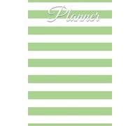 Undated 13 Month Life Planner for Focus & Balance - Sage and White Striped Cover: ADHD-Friendly Goal Setting, Vertical Weekly Layout, Monthly Focus ... Travel Planning for Busy Moms & Professionals