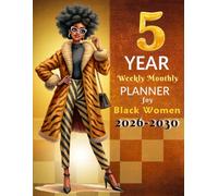 Undated 2026-2030 Planner for Black Women: 5-Year Monthly & Weekly Organizer for Work, School, Personal Growth & Goal Tracking (8.5x11 Inches, Soft Matte Cover)