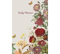 Undated A5 Daily Planner - Paperback floral theme: 227 pages for Work, Studies & Home use: Track your to do list, schedule, shopping list and notes for the day. Includes motivational quotes