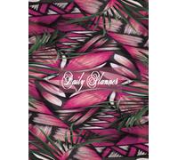 Undated Daily Planner. Journal Organizer Notebook. Weekly, Monthly Productive Notepad. Tropical Tribal Hardcover. 8.5 × 11 In, 300 PAGES.: Document ... for and Notes. Island flowers motif pages