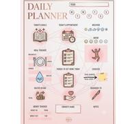 Undated Daily Planner & Productivity Journal - All-in-One Day Organizer with Meal, Water, Budget, and Fitness Tracker - Rose Gold & Pastel Pink ... Motivated, and Mindful Every Single Day!