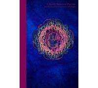 Undated Hamsa Hand of Fatima 3-Month Cute Notebook with Month Planner, Week Spreads, and Journal Pages: Fun Palm Tree Themed Interior Pages