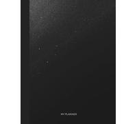 Undated Minimalist Planner: Simplified Weekly Calendar, Daily Organizer Notebook, Agenda Journal to Track Goals & Tasks, Start Anytime | A4 Size | Black