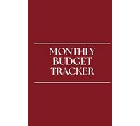 Undated Monthly Budget Tracker in Burgundy: Personal Finance Organizer with Expense Logs, Debt & Savings Tracker, and Note Pages
