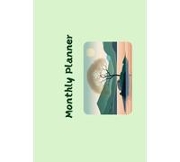 Undated Monthly Planner: Monthly Organizer for Productivity, Time Management & Life Planning, 7" x 10", Green