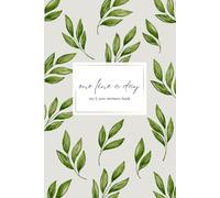 Undated ONE LINE A DAY: 5 Year Journal for Modern Memory Keeping | Blank Daily Diary for Writing and Reflection | green plant design