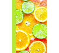Undated Orange Citrus Lemon Lime Grapefruit Tropical Summer 3-Month Cute Notebook with Month Planner, Week Spreads, and Journal Pages: Fun Palm Tree Themed Interior Pages