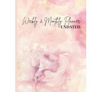Undated Weekly & Monthly Planner with To-Do List, Goal Setter, and Habit Tracker - Vintage Cover Design Pink Abstract: All-in-One Life Organizer Notebook for Work, School & Home (8.5 x 11'')