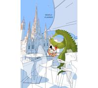Undated Weekly Planner Notebook - Planner with Dragon and girl Illustration (5.06" x 7.81" (12.85 x 19.84 cm)